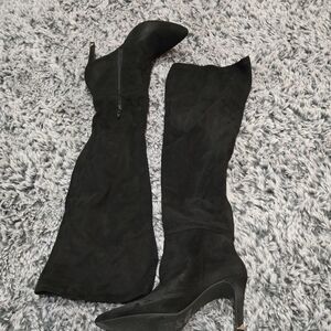 Call It Spring Black Over the Knee Women's Boots